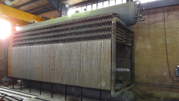 Water Tube Boiler - during tube assembly